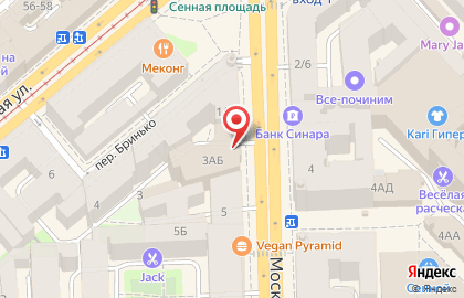 СберБанк России на Московском проспекте, 3 на карте