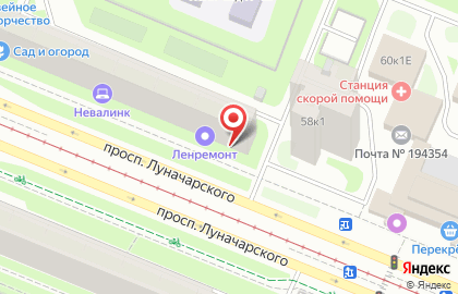 Туристическое агентство ЗаПутевкой.рф на проспекте Луначарского на карте