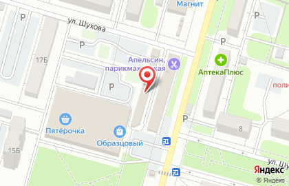 Мясной №1 на улице Лазо на карте