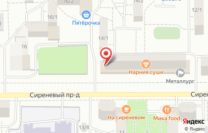 Магазин строительных материалов Титыч в Сиреневом проезде на карте