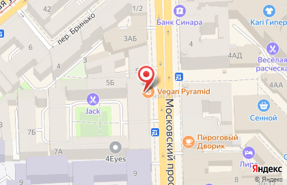 Сеть кафе-пышечных Царь-Пышка на Московском проспекте на карте