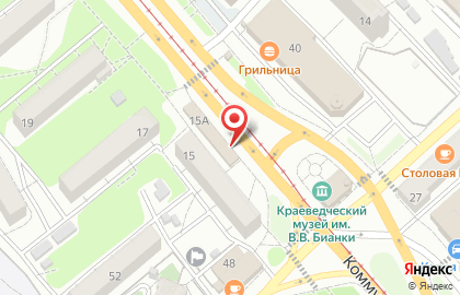 Магазин кондитерских изделий Форне в Коммунарском переулке на карте