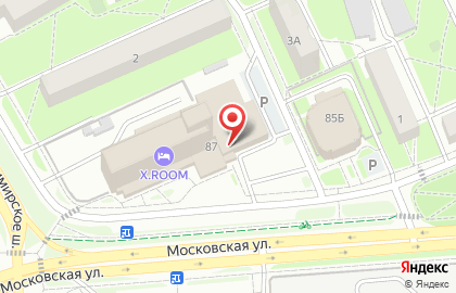 Супермаркет Eurospar на Московской улице на карте