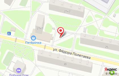 Продовольственный магазин в Москве на карте