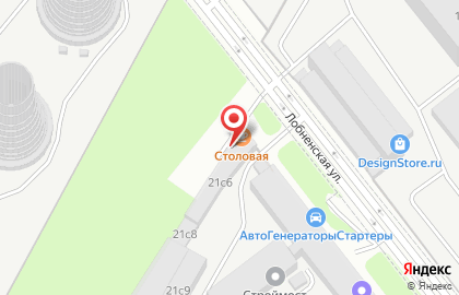 Кафе Кафе-столовая в Москве на карте