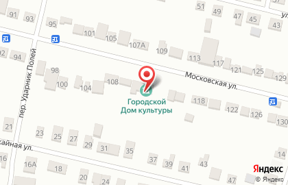 Городской дом культуры на Московской улице на карте