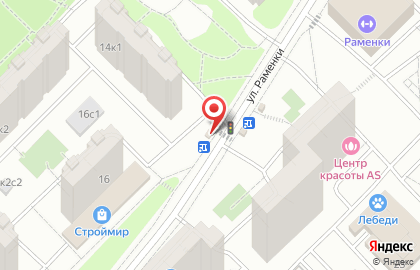 Киоск печатной продукции У метро на Мичуринском проспекте на карте