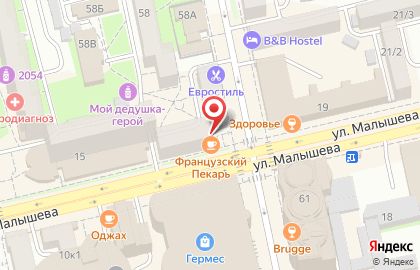 БУКЕДО на площади 1905 года на карте