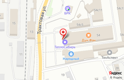 Магазин сантехнического и климатического оборудования ТеплоСибирь в Железнодорожном районе на карте