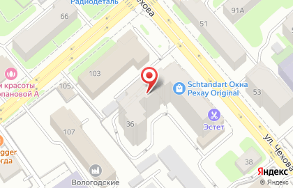 Стоматология Диамант на улице Чехова на карте