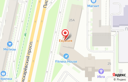 Fitness House на пискаревском на карте