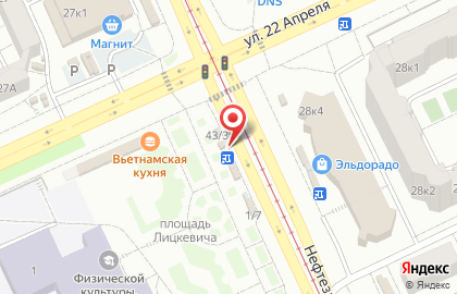 Салон связи Tele2 на улице 22 Апреля на карте