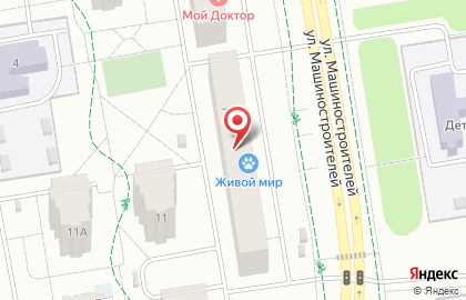 Алкогольный магазин Лион на улице Машиностроителей на карте