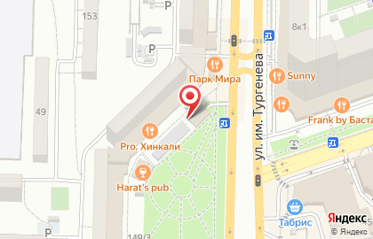 Кофейня Donuts & Coffee на ​Тургенева, 151а на карте