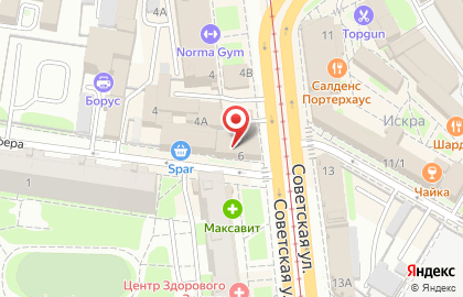 Тульская оптика на Советской улице на карте