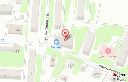 Супермаркет Магнит на Красногорской улице на карте