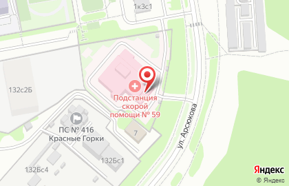 Станция скорой и неотложной медицинской помощи им. А.С. Пучкова на метро Алтуфьево на карте