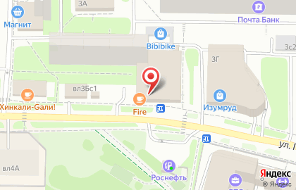 Магазин хлебобулочных изделий на улице Пришвина на карте