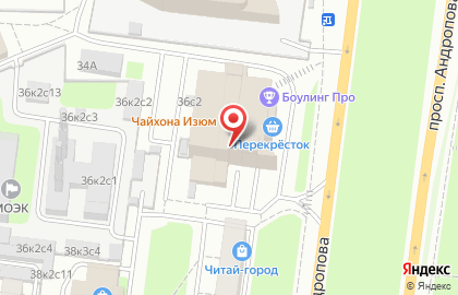 Букмекер паб на проспекте Андропова на карте