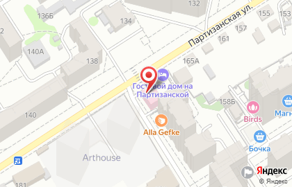 Стоматология Астра на Партизанской улице на карте