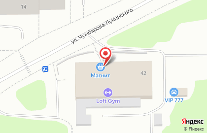 Компания Гранд мебель на улице Чумбарова-Лучинского на карте