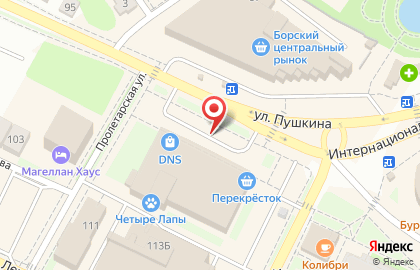 АвиаЛот, Нижняя часть города на улице Пушкина на карте