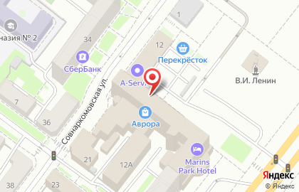 ТЦ Аврора в Нижнем Новгороде на карте