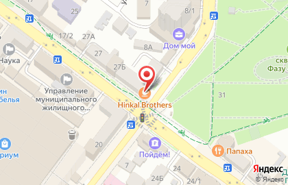 Кафе национальной кухни Hinkal Brothers на карте