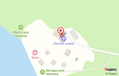 Санаторий Лесное озеро в Петрозаводске на карте