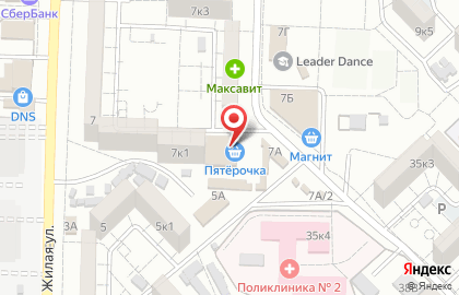 Торговый центр Лотос на Жилой улице на карте