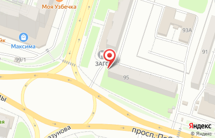 Магазин детских товаров Мальвина в Октябрьском районе на карте