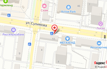 Салон красоты Мальва на улице Сулимова на карте