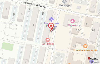 Продуктовый магазин Империя вкуса в Калининграде на карте