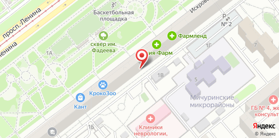 Глазная клиника Бранчевского на проспекте Ленина на карте
