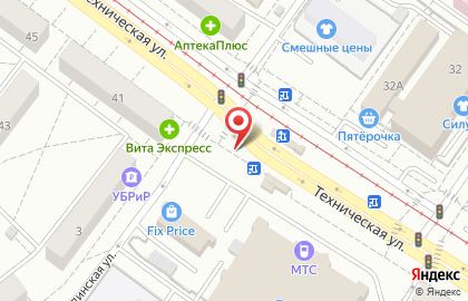 Микрофинансовая компания Деньгимигом на Технической улице на карте