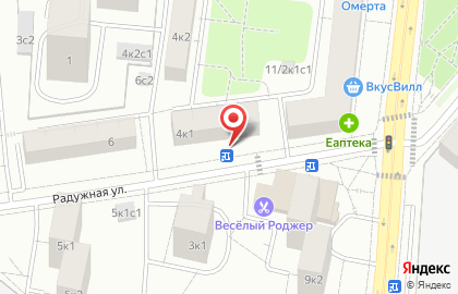Совет ветеранов войны и труда Бабушкинского района на Радужной улице на карте