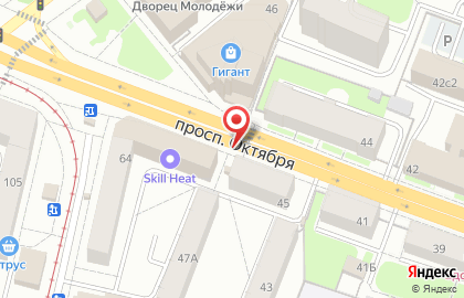 Банкомат Северный банк Сбербанка России на проспекте Октября на карте