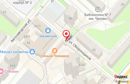 Киоск по продаже фруктов и овощей в Кировском районе на карте