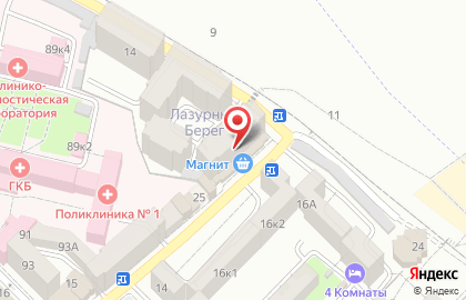 Магазин косметики и бытовой химии Магнит Косметик в Ленинском районе на карте