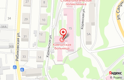 Дальневосточный окружной медицинский центр Камчатская больница на карте