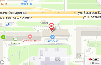 Магазин ШКОЛЬНАЯ ФОРМА на улице Братьев Кашириных на карте