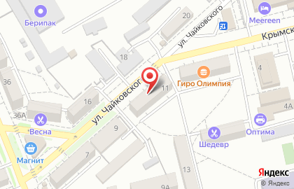 Магазин Рукодельница на улице Чайковского на карте