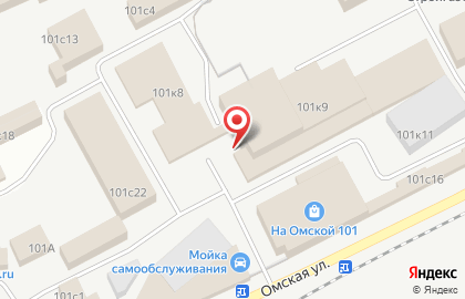 Супермаркет Метрополис на Омской улице на карте