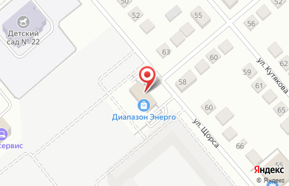 Продовольственный магазин на улице Щорса на карте