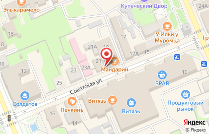 Туристическое агентство Розовый Слон на Советской улице на карте
