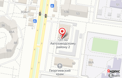 Управление МВД России по г. Тольятти в Автозаводском районе на карте