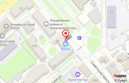 Магазин Колос на Советском проспекте на карте