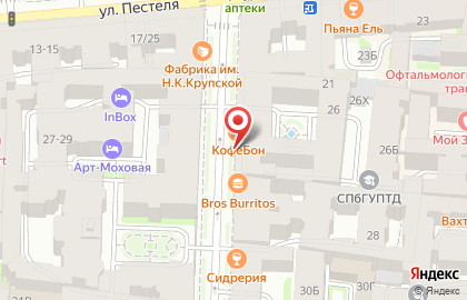 Магазин Союзпечать на метро Чернышевская на карте
