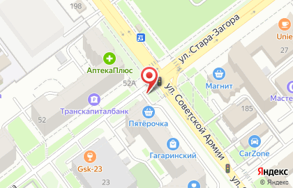 Магазин фруктов и овощей Витаминка на улице Стара Загора на карте