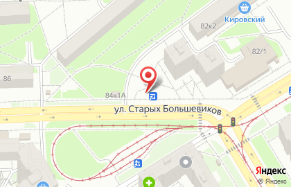 Киоск по продаже молочной продукции Молочная ферма на улице Старых Большевиков на карте